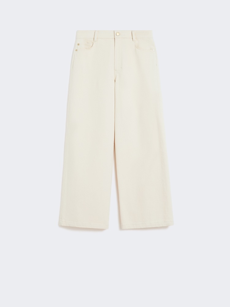 [ザリーナ] ストレッチ コットン デニム パンツ - SAND - 5