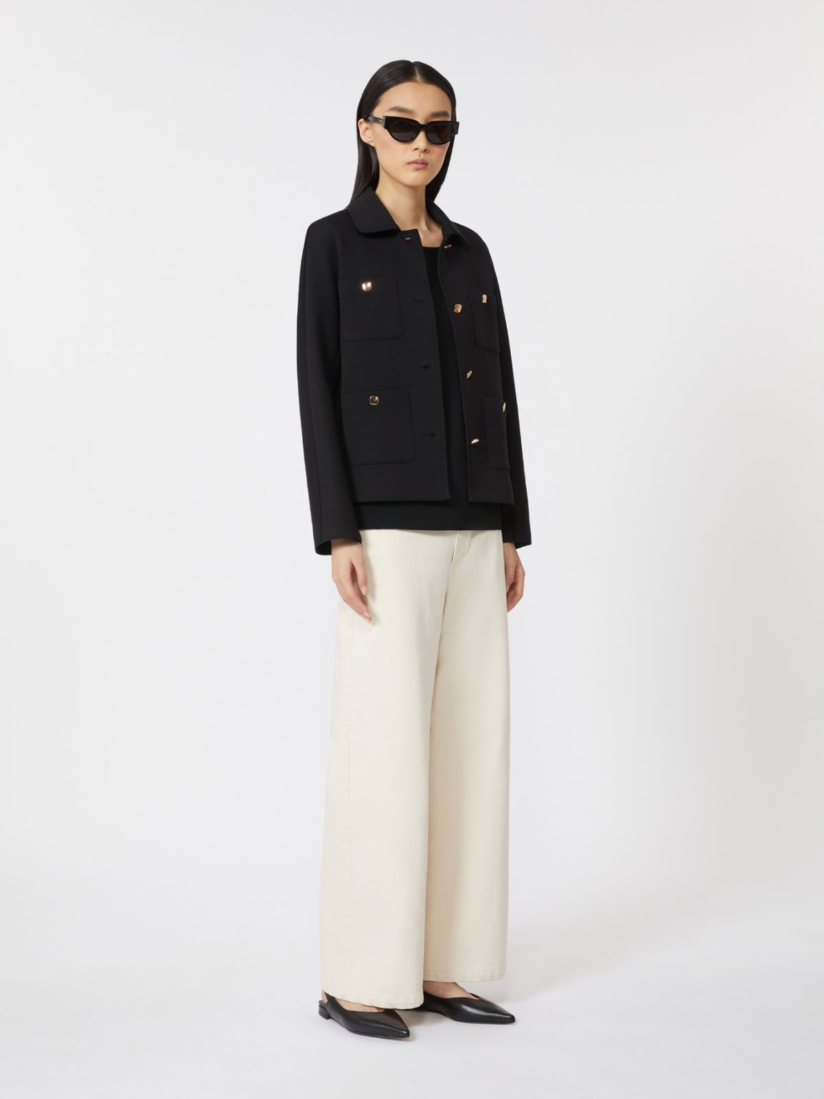 [ザリーナ] ストレッチ コットン デニム パンツ + SAND - Max Mara