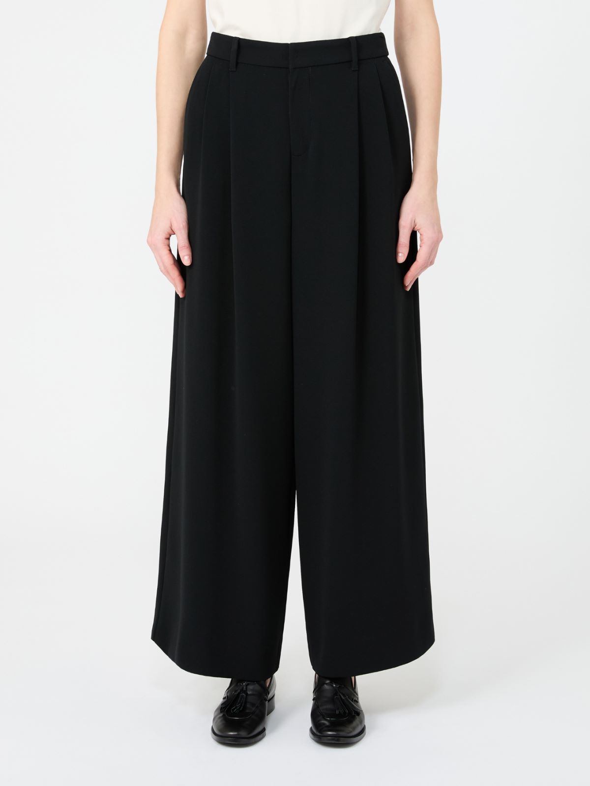 도나타 트리아세테이트 팬츠 - BLACK - Max Mara - 2