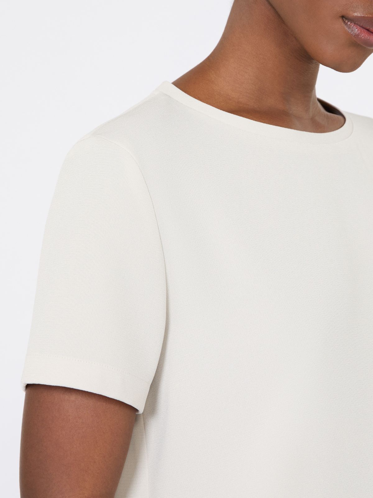 Satin T-shirt - NATURAL - Max Mara - 5
