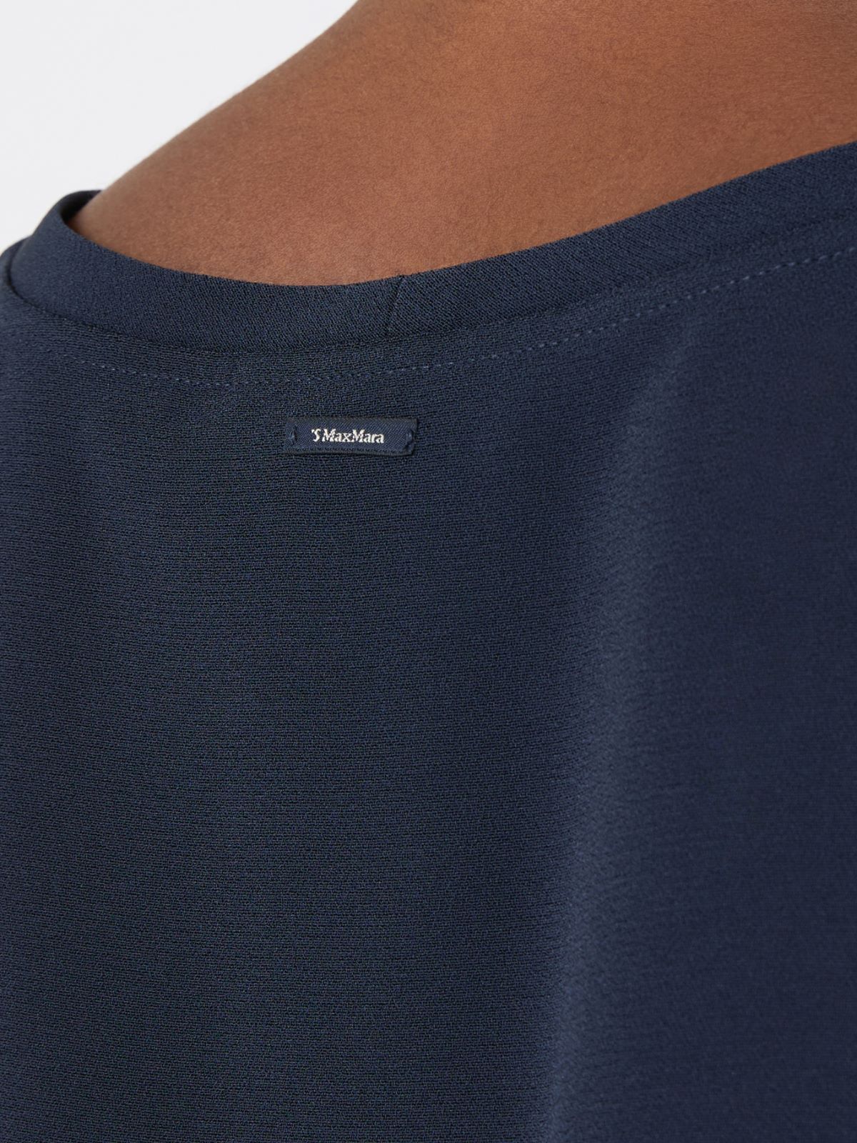 Satin T-shirt - MIDNIGHTBLUE - Max Mara - 5