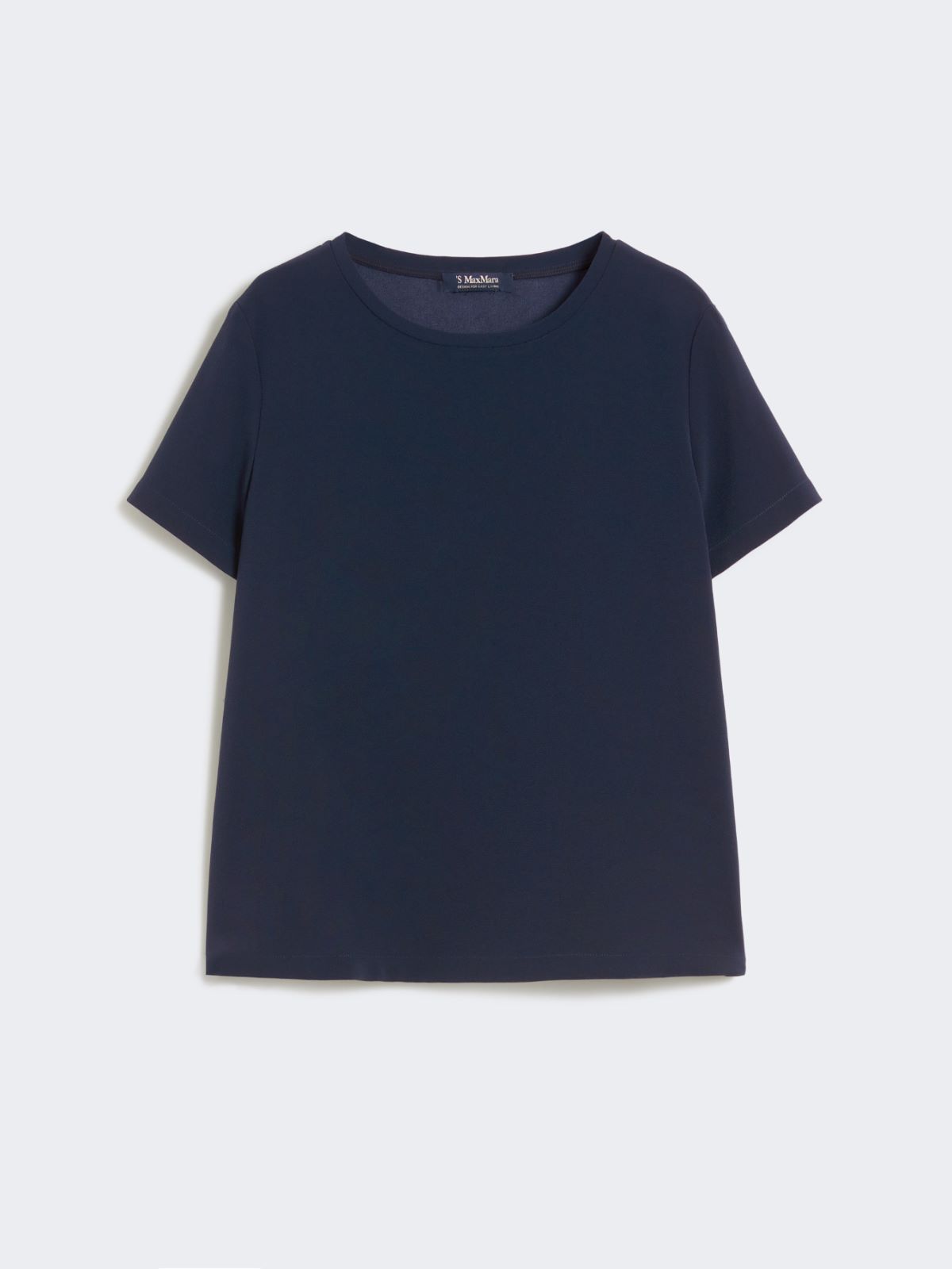 Satin T-shirt - MIDNIGHTBLUE - Max Mara - 9