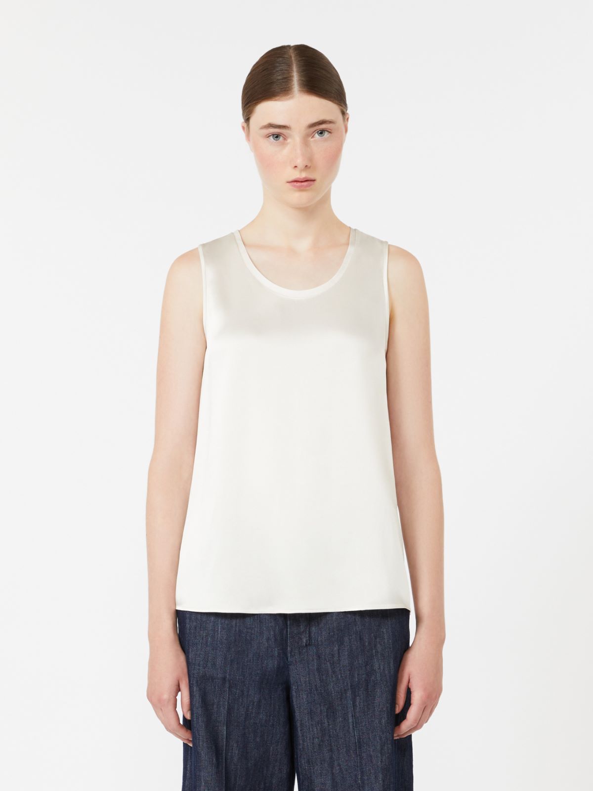 Satin top - IVORY - Max Mara - 2