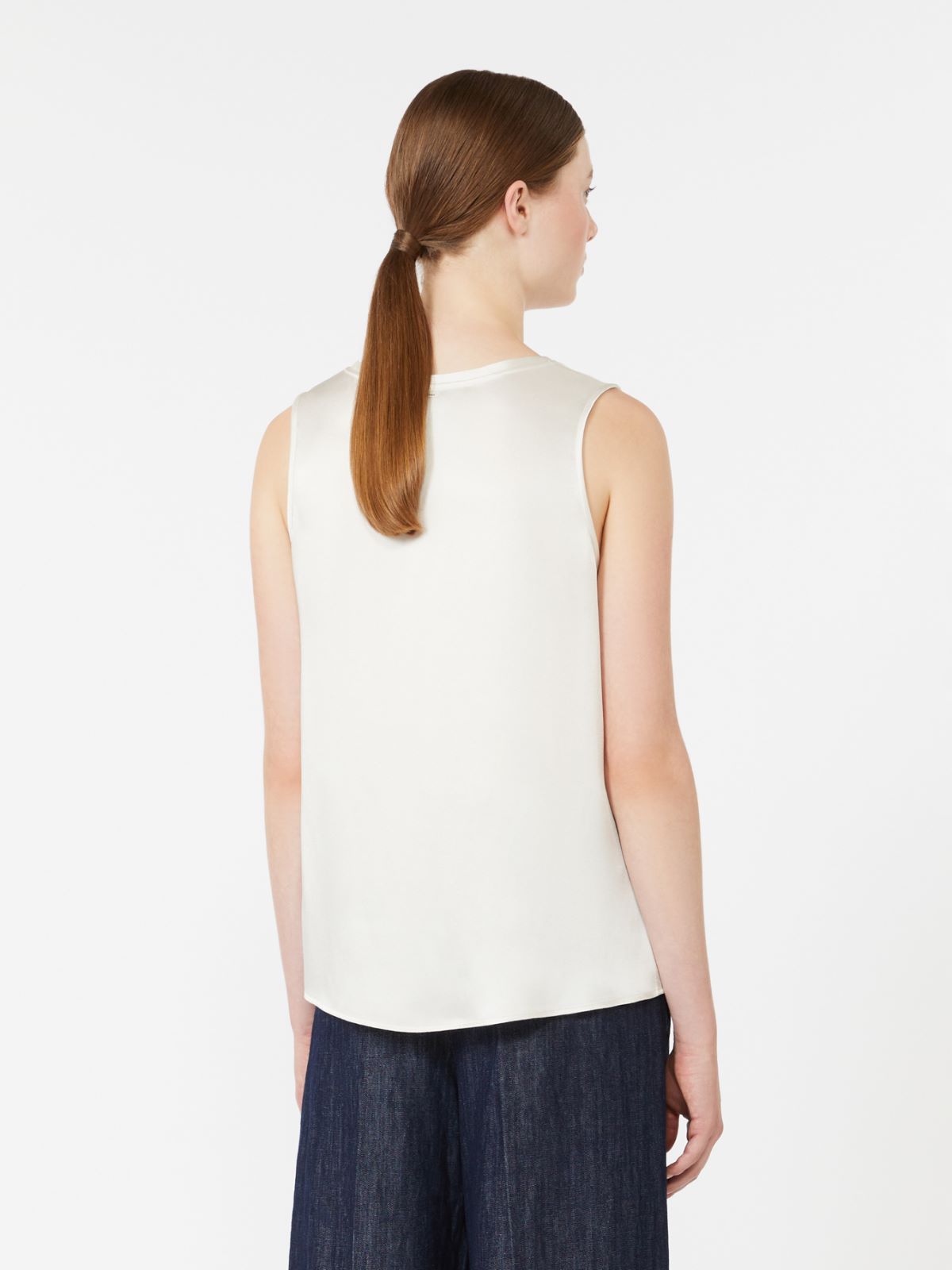 Satin top - IVORY - Max Mara - 3
