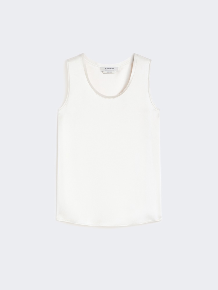 Satin top - IVORY - Max Mara