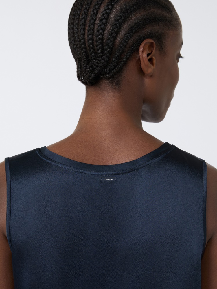 Satin top - MIDNIGHTBLUE - Max Mara - 4