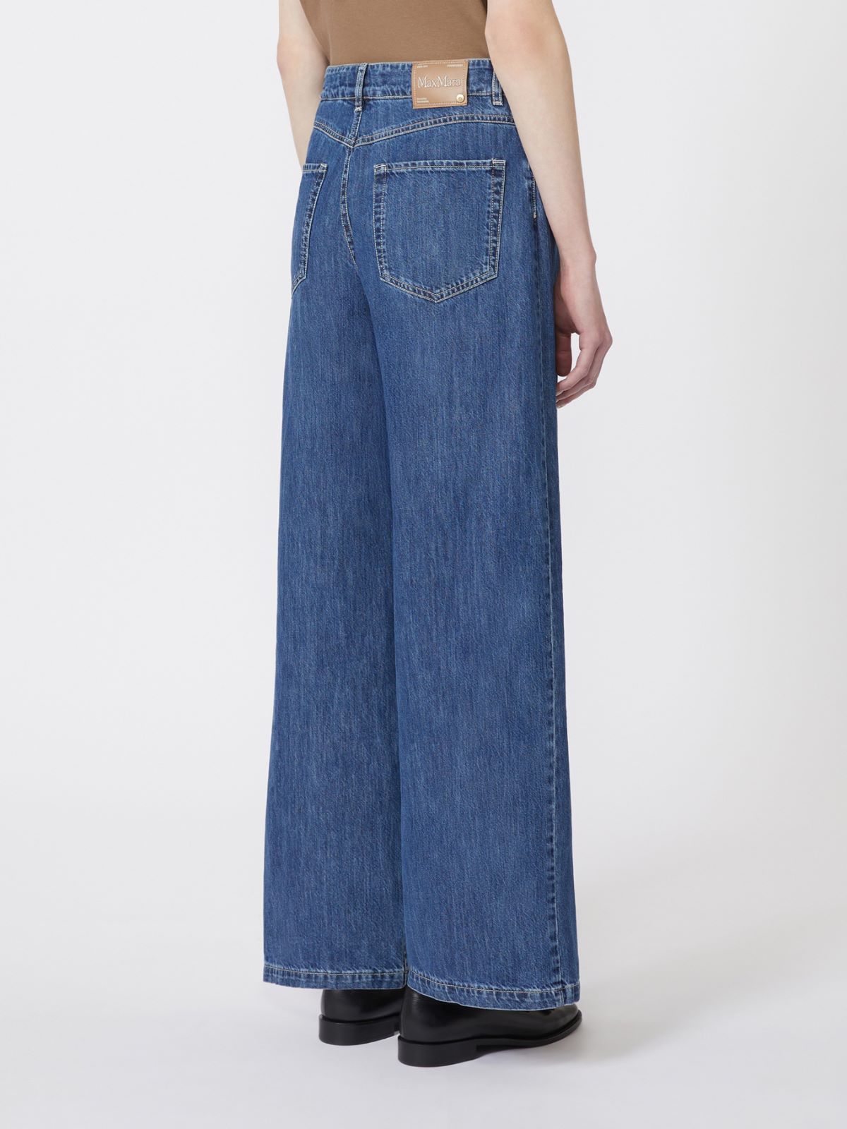 Wide-leg denim jeans - MIDNIGHTBLUE - Max Mara - 5