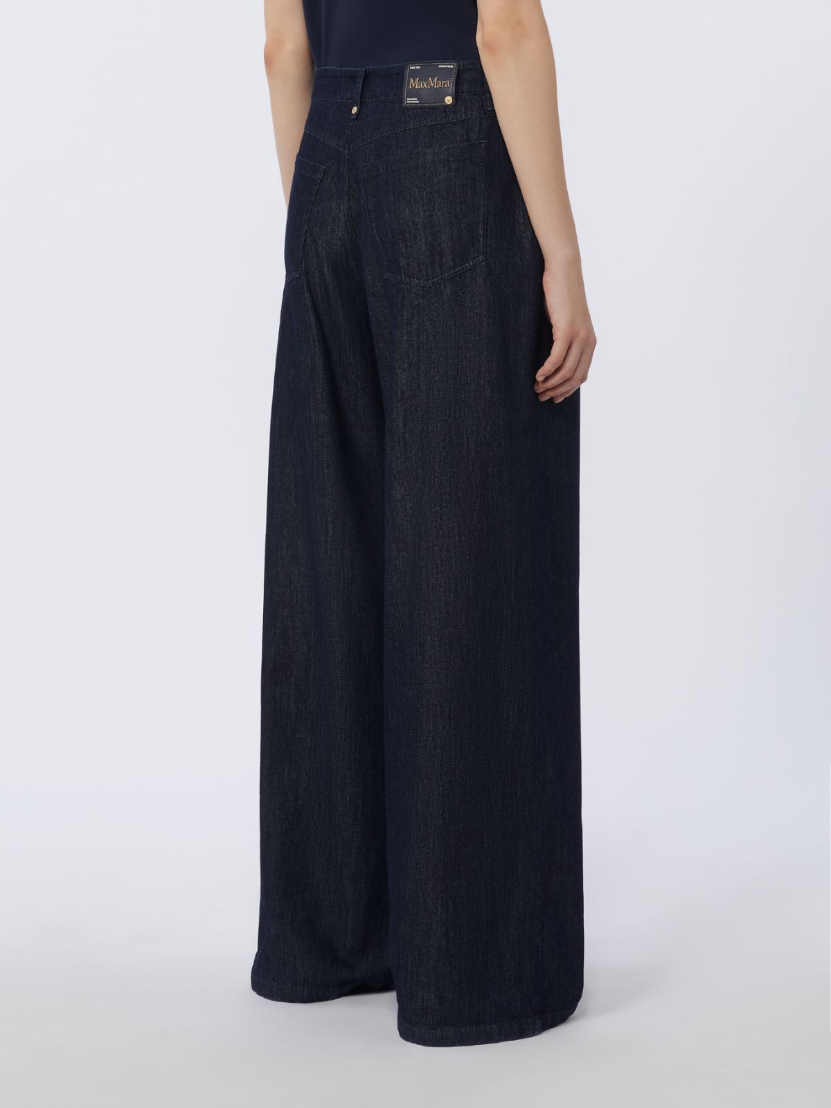 Straight-fit cotton denim jeans - ULTRAMARINE - Max Mara - 5