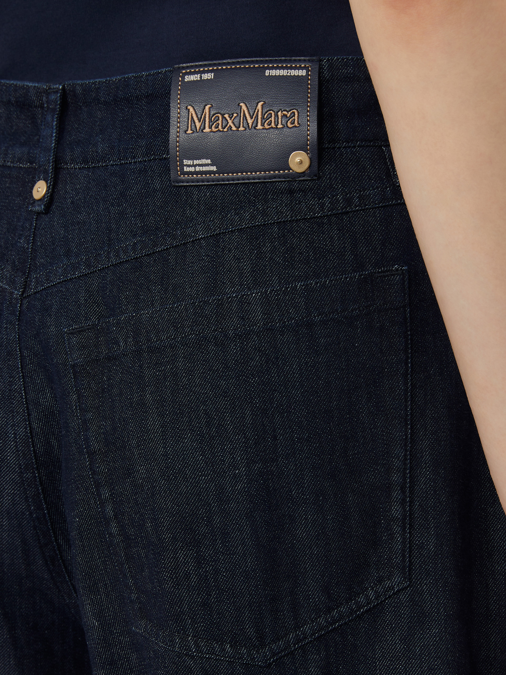 Straight-fit cotton denim jeans - ULTRAMARINE - Max Mara - 4