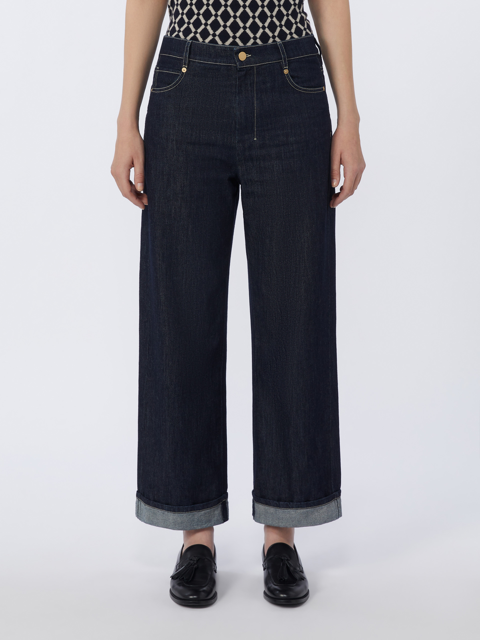 Denim turn-up jeans - ULTRAMARINE - Max Mara - 2