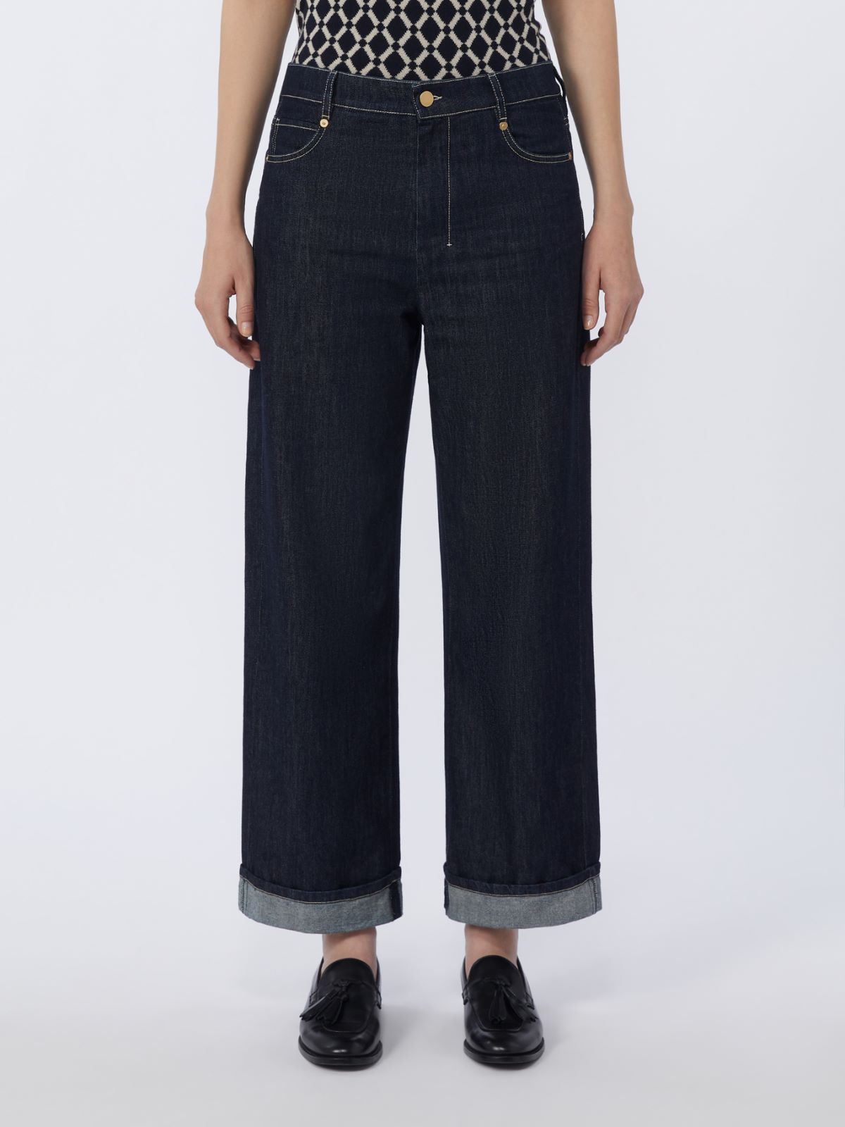Denim turn-up jeans - ULTRAMARINE - Max Mara - 5