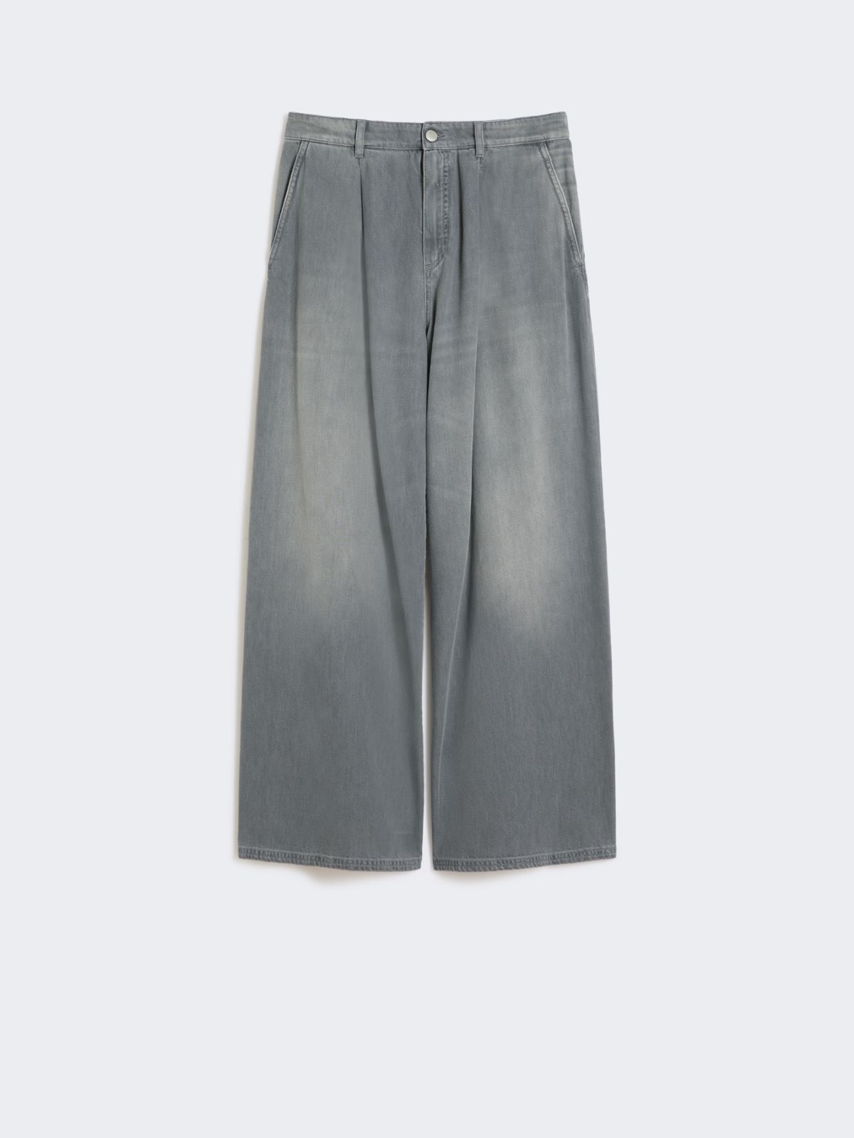Cotton and viscose denim jeans - MEDIUM GREY - Max Mara - 9
