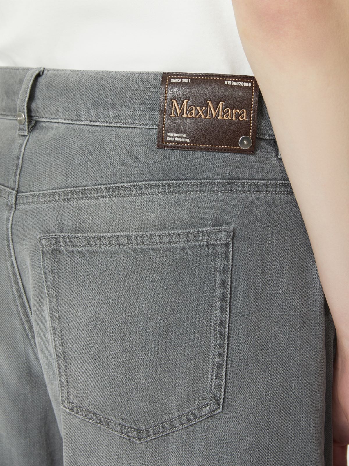 Jeans barrel leg in denim - BLACK - Max Mara - 5