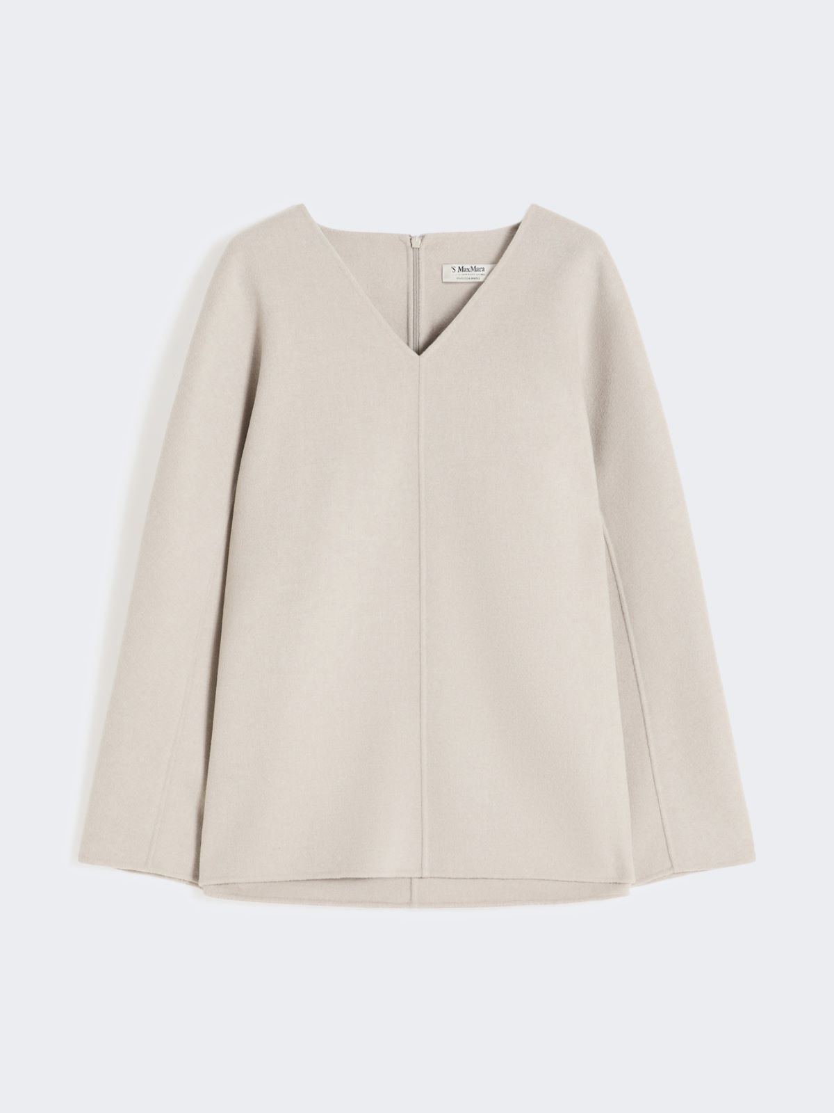 Wool broadcloth blouse - BEIGE - Max Mara - 6