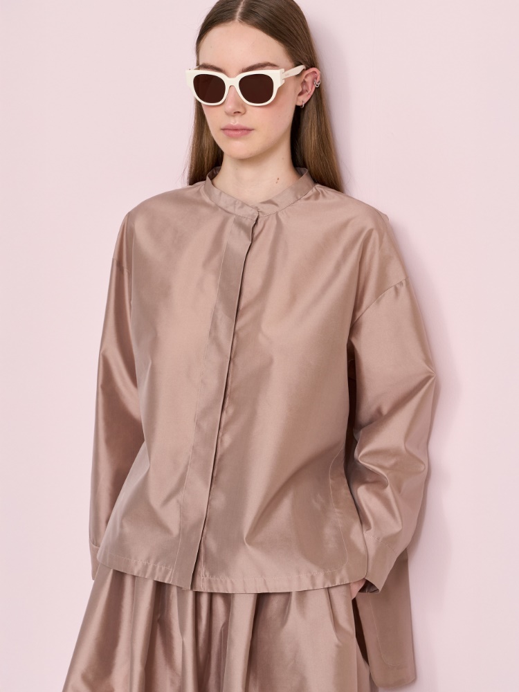Chemise en organza de soie ménagée + POUDRE - Max Mara