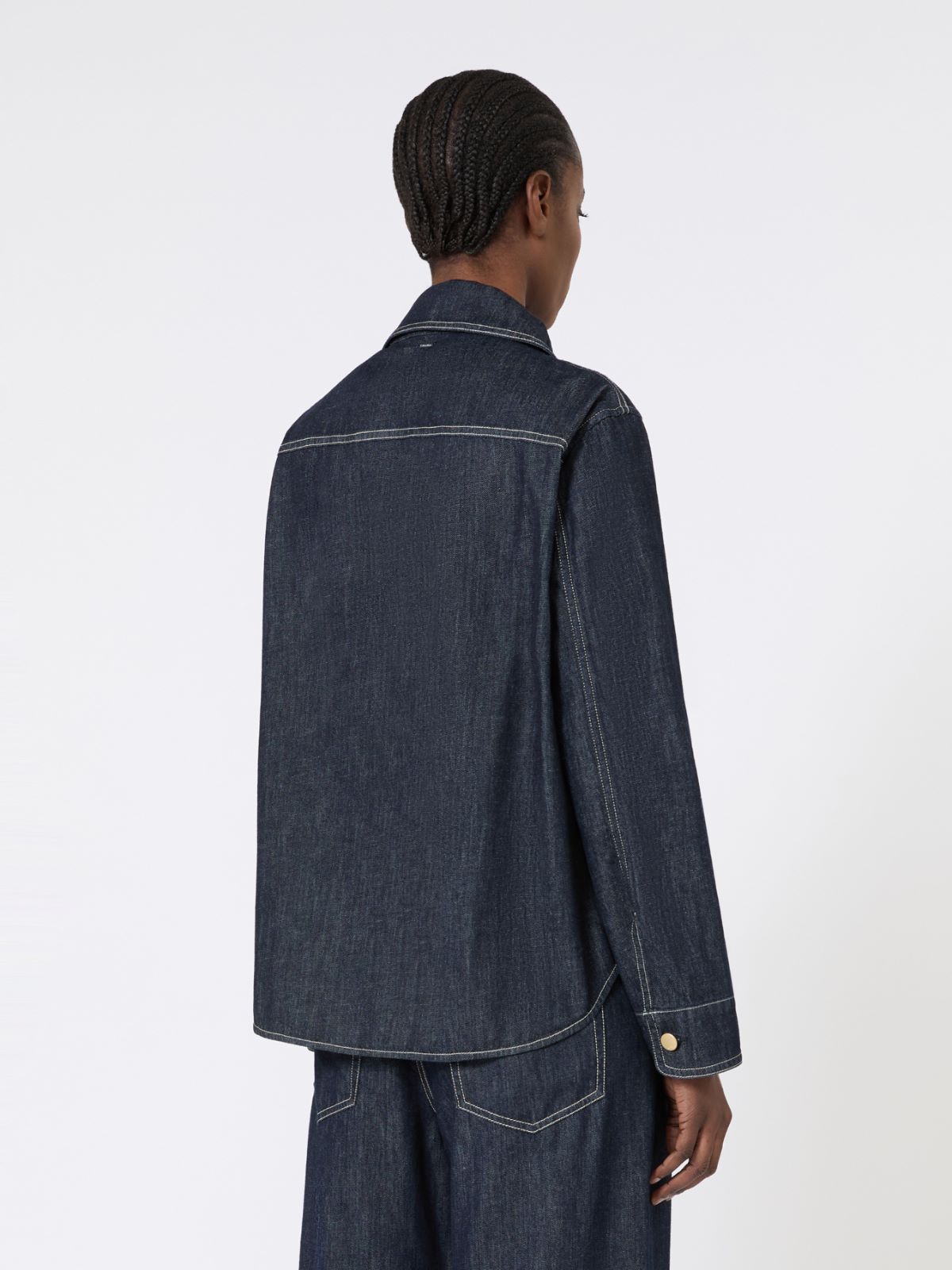 Cotton denim shirt - ULTRAMARINE - Max Mara - 6