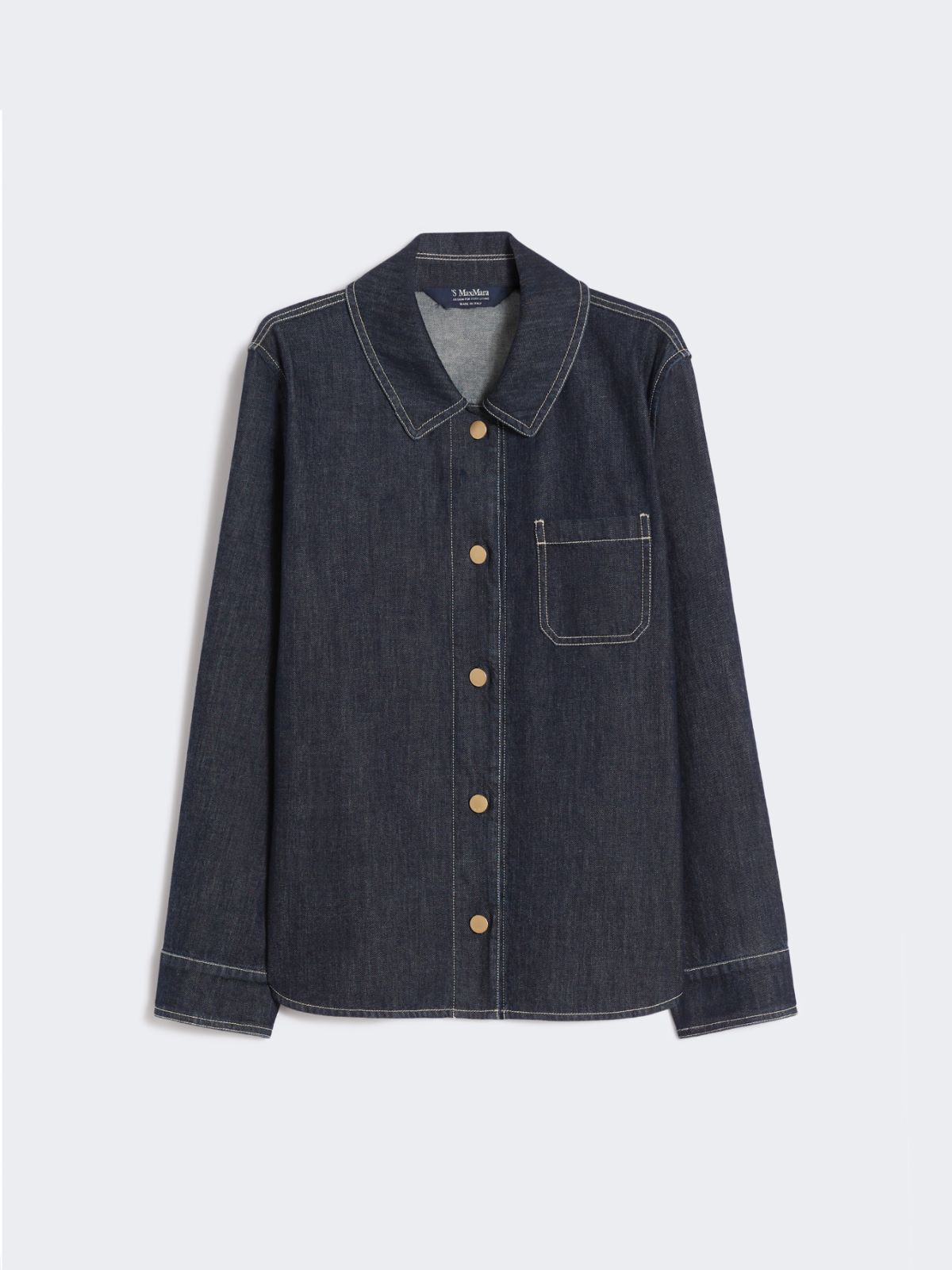 Cotton denim shirt - ULTRAMARINE - Max Mara - 11