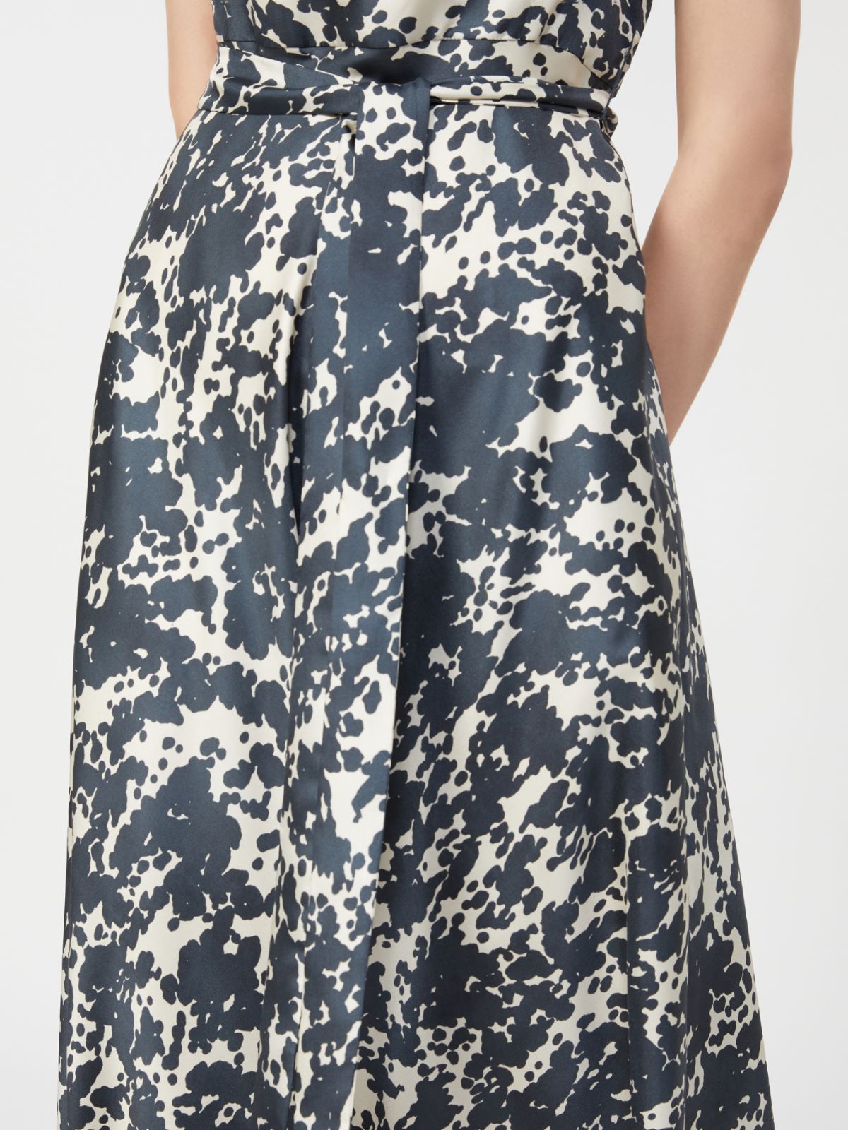 Patterned twill dress - ULTRAMARINE - Max Mara - 4