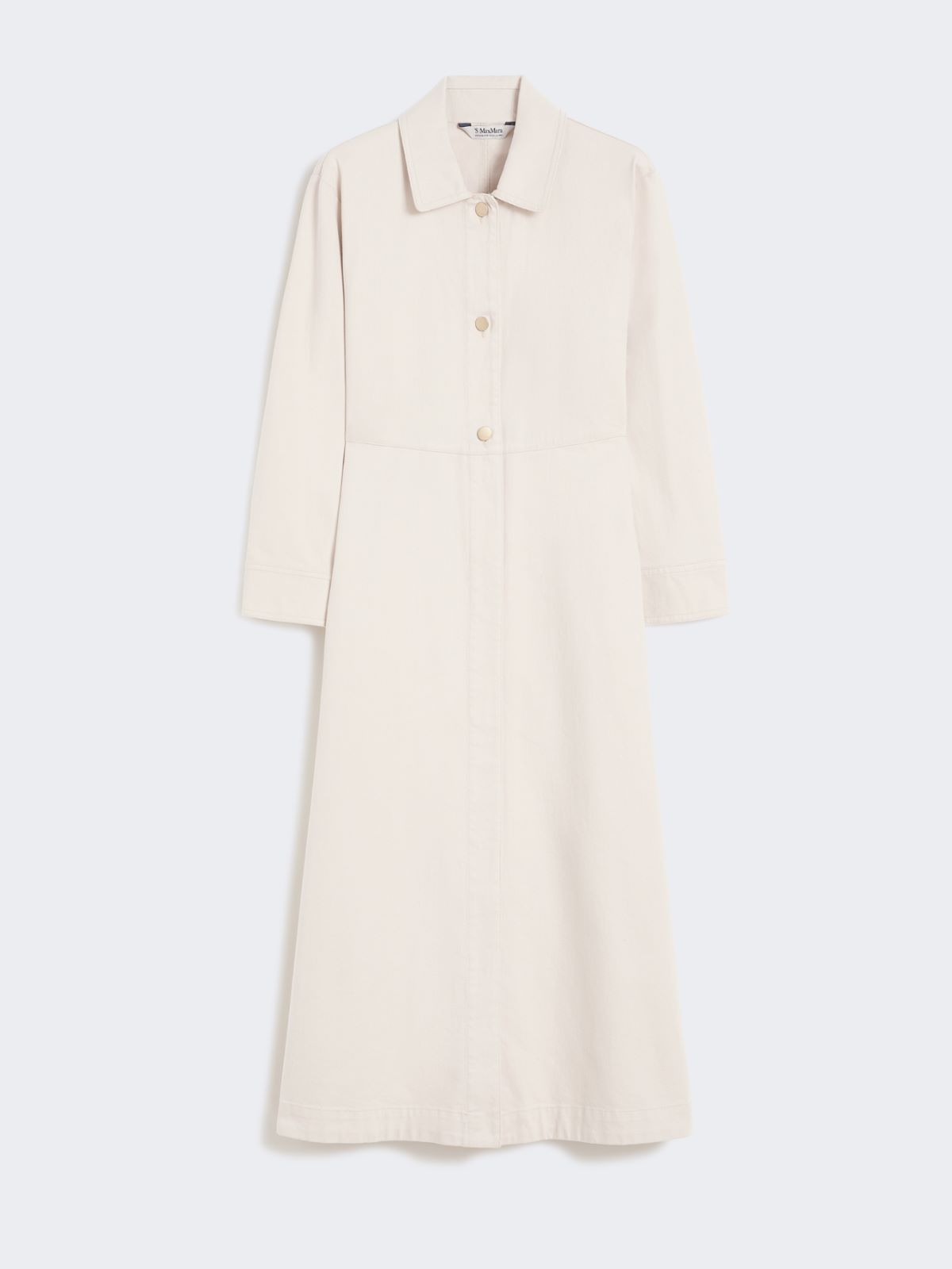 Cotton bull denim shirt dress - SAND - Max Mara - 11