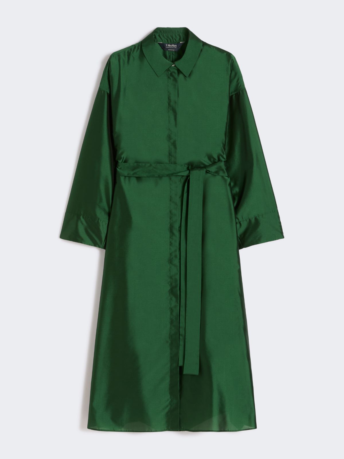 Organza shirt dress - GREEN - Max Mara - 5