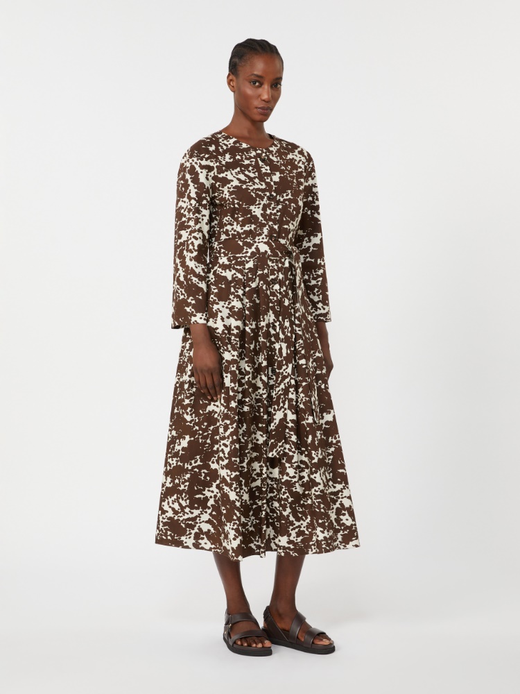 페스케 코튼 드레스 - CHOCOLATE - 2