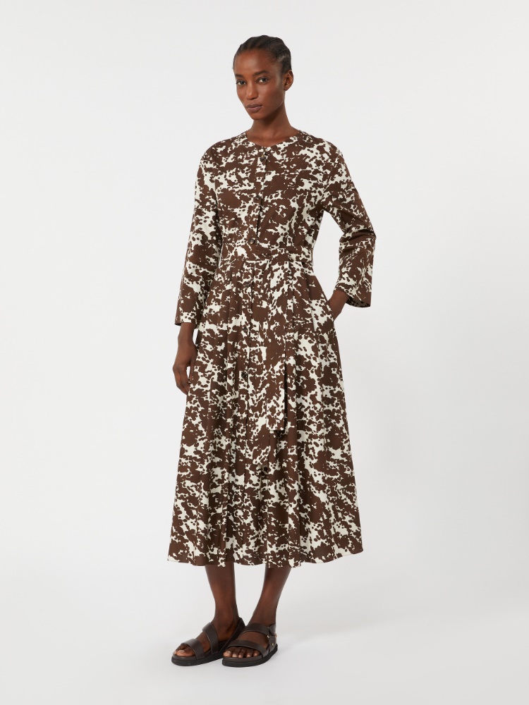 페스케 코튼 드레스 - CHOCOLATE