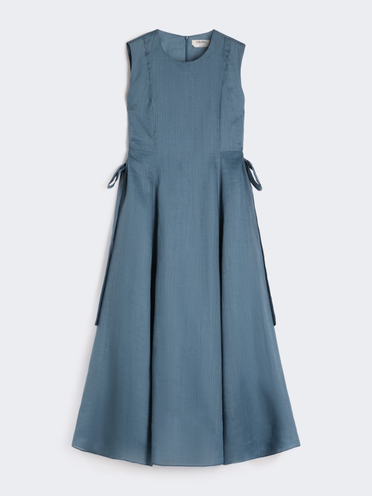 Long ramie dress - SKY BLUE - Max Mara