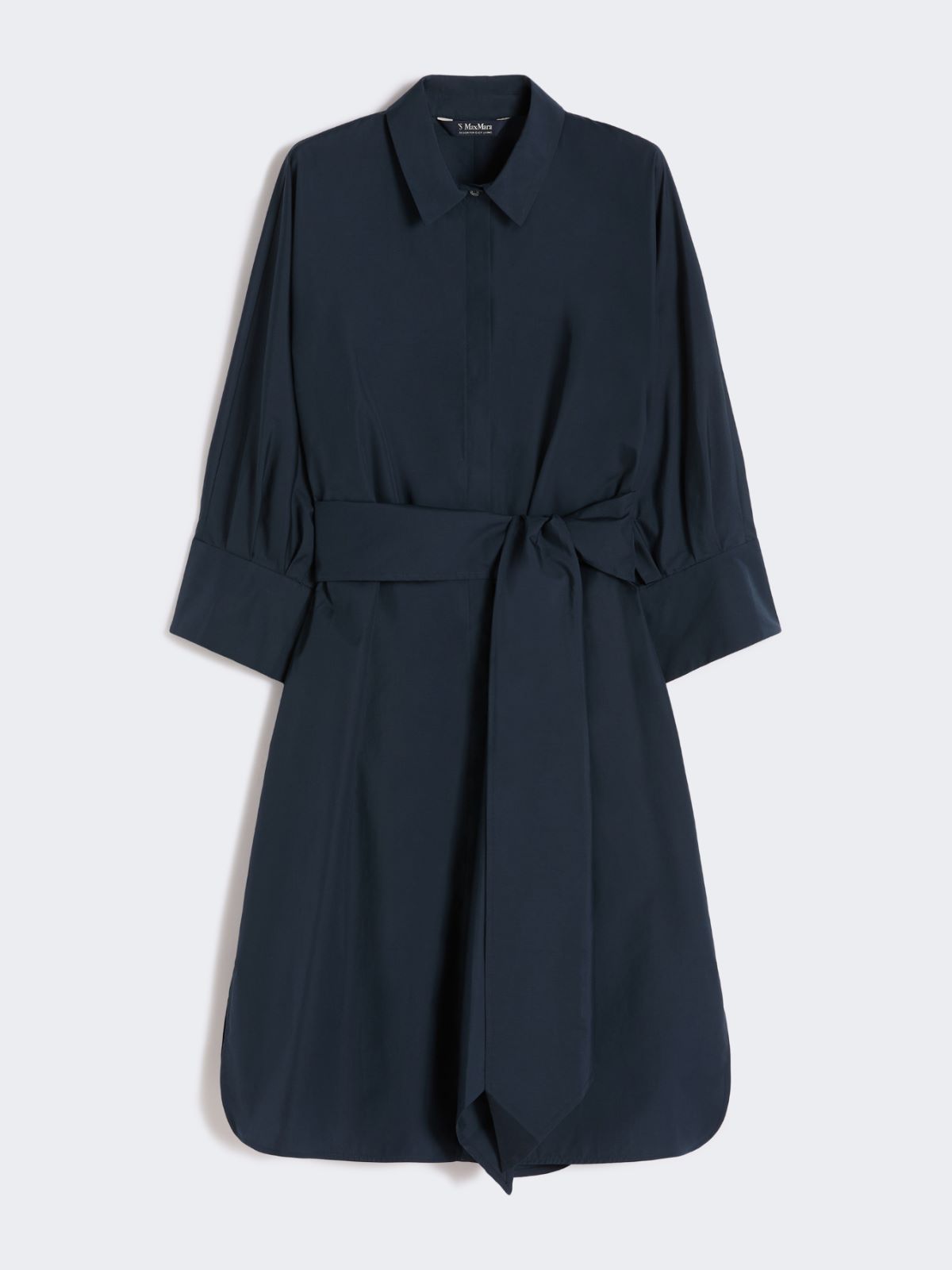 Cotton shirt dress - MIDNIGHTBLUE - Max Mara - 5