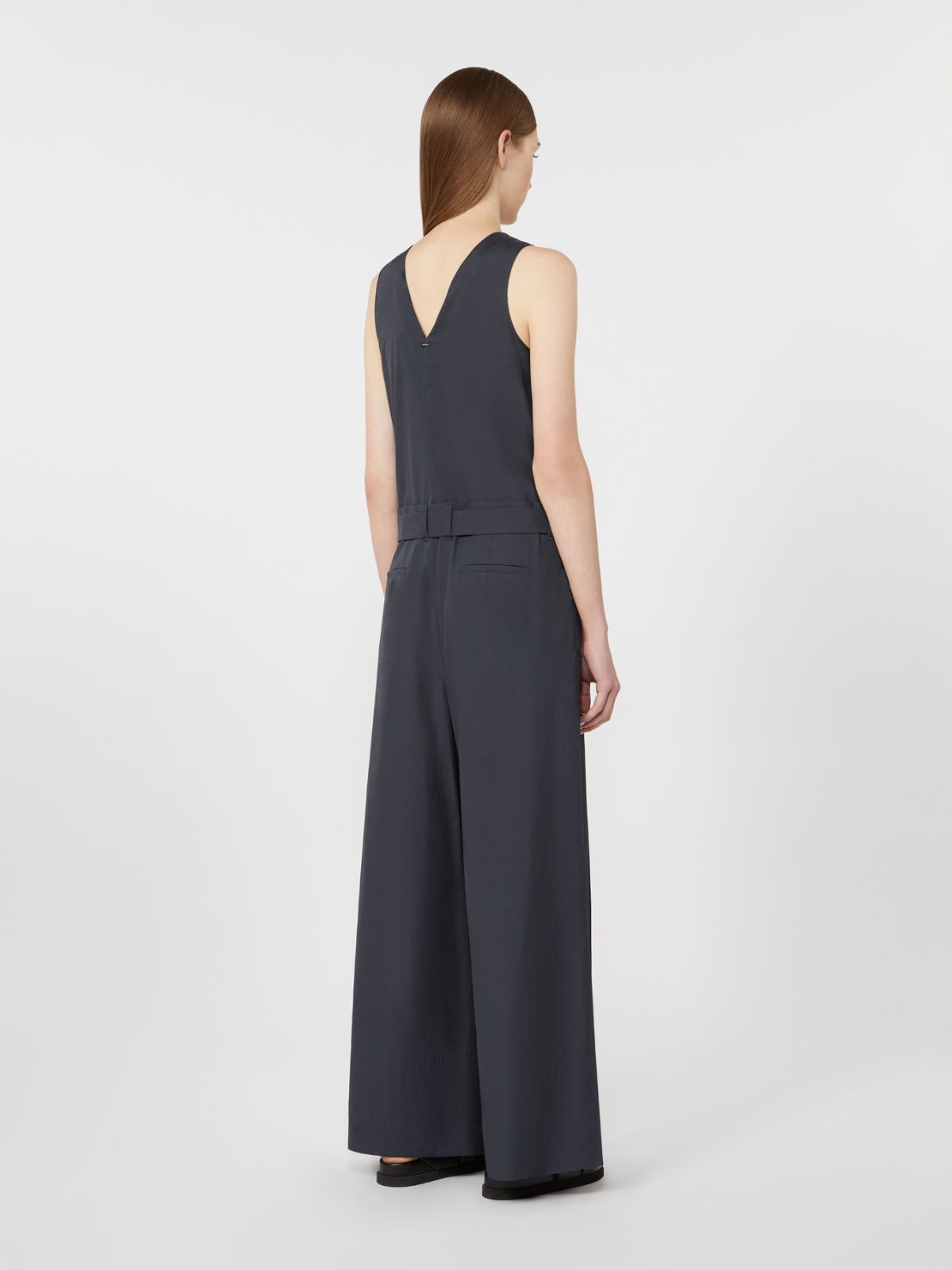 Jumpsuit aus Baumwollpopeline - ULTRAMARINE - 3