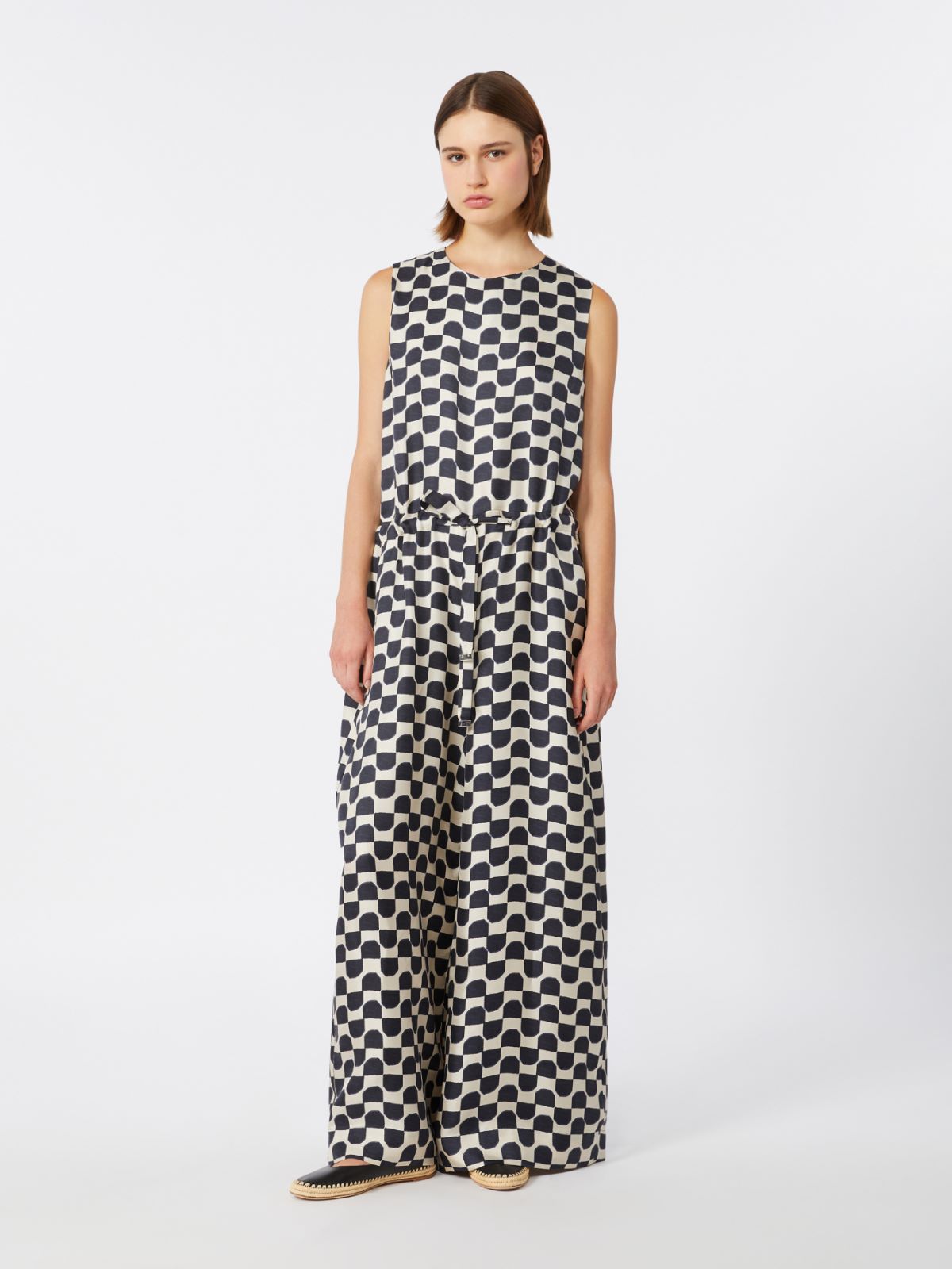 Jumpsuit aus bedruckter Seide - SCHWARZ - Max Mara - 2