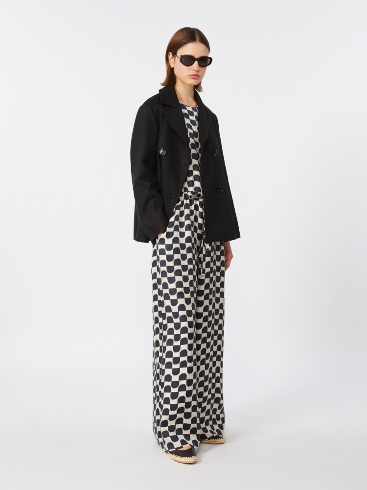 Jumpsuit aus bedruckter Seide - SCHWARZ - Max Mara