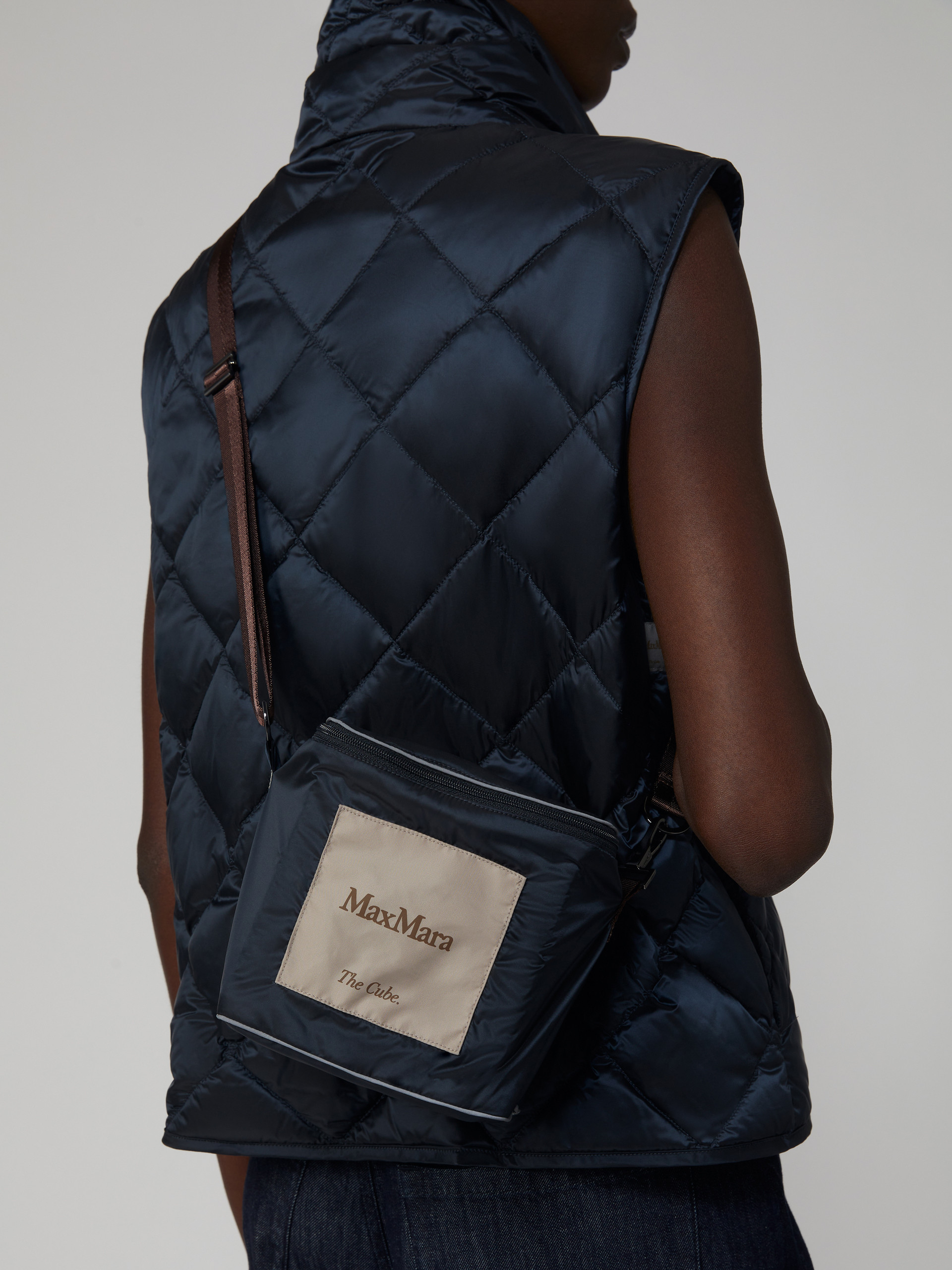 Padded water-repellent nylon canvas gilet - MIDNIGHTBLUE - Max Mara - 4