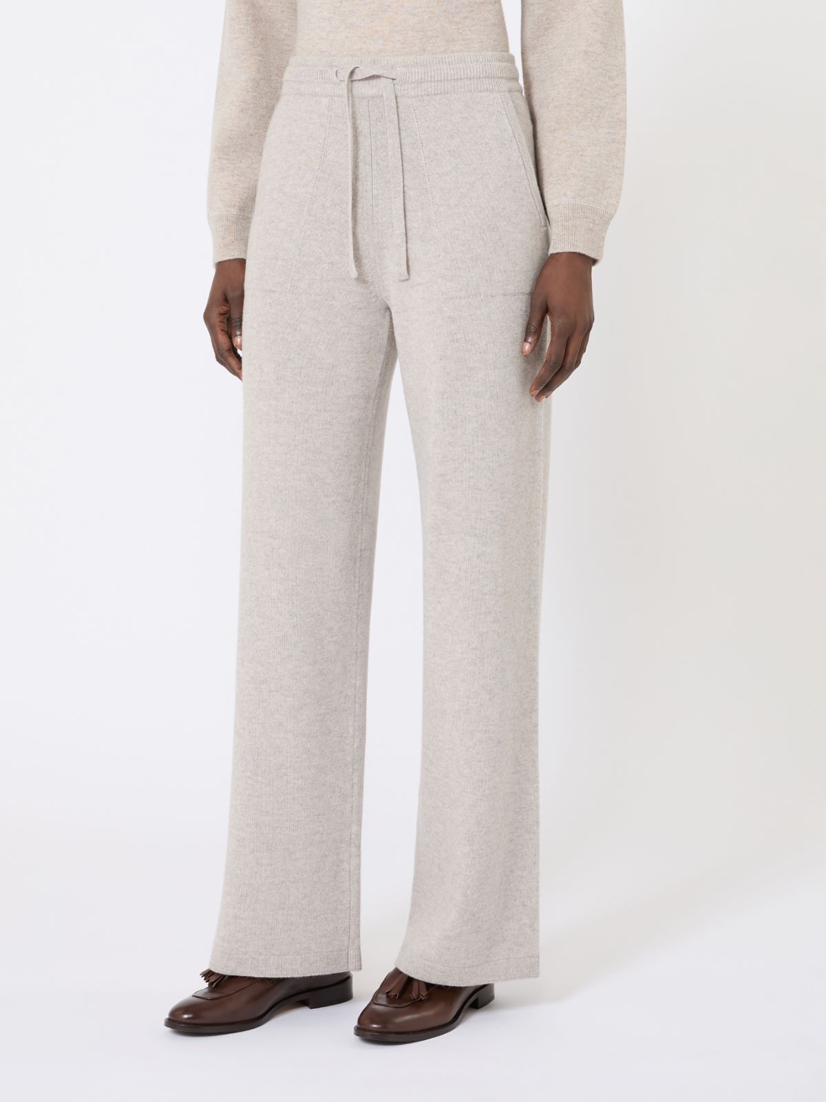 Wool and cashmere trousers - BEIGE - Max Mara - 5