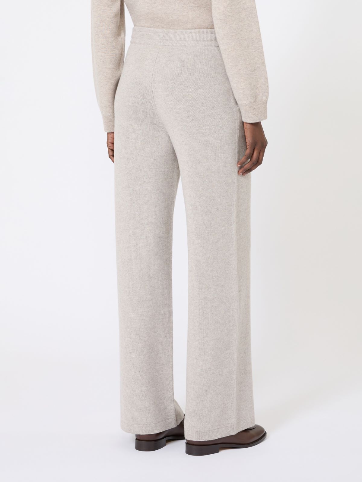 Wool and cashmere trousers - BEIGE - Max Mara - 5