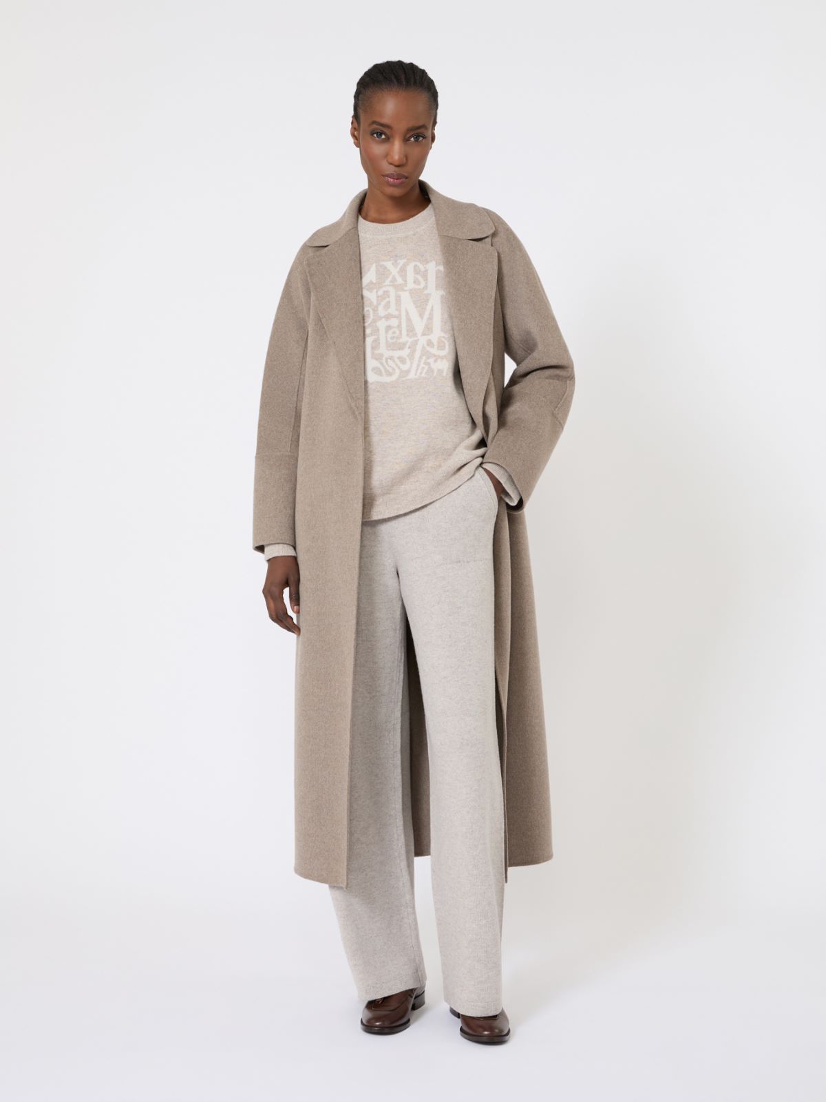 Wool and cashmere trousers + BEIGE - Max Mara