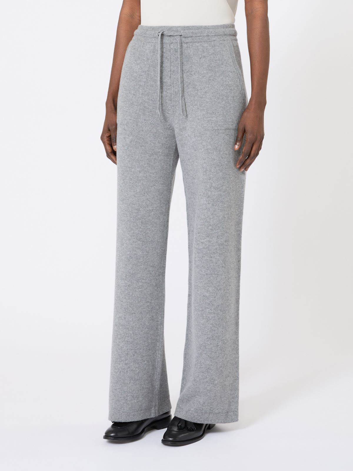 Wool and cashmere trousers - MEDIUM GREY - Max Mara - 5