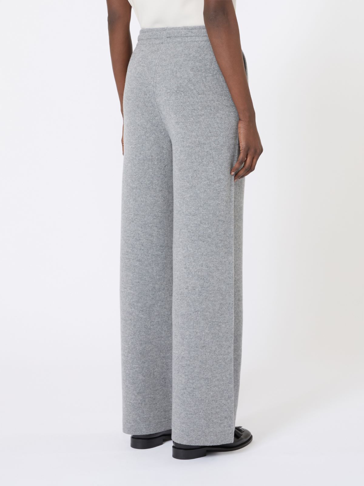 Wool and cashmere trousers - MEDIUM GREY - Max Mara - 5