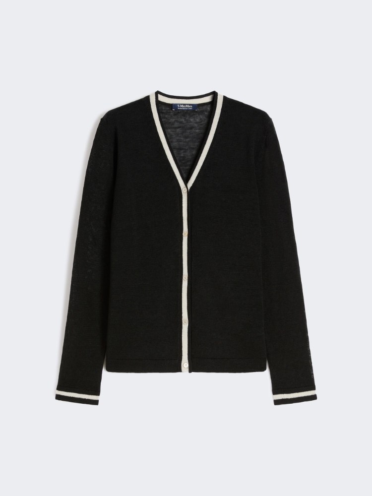 레테라 린넨 가디건 - BLACK