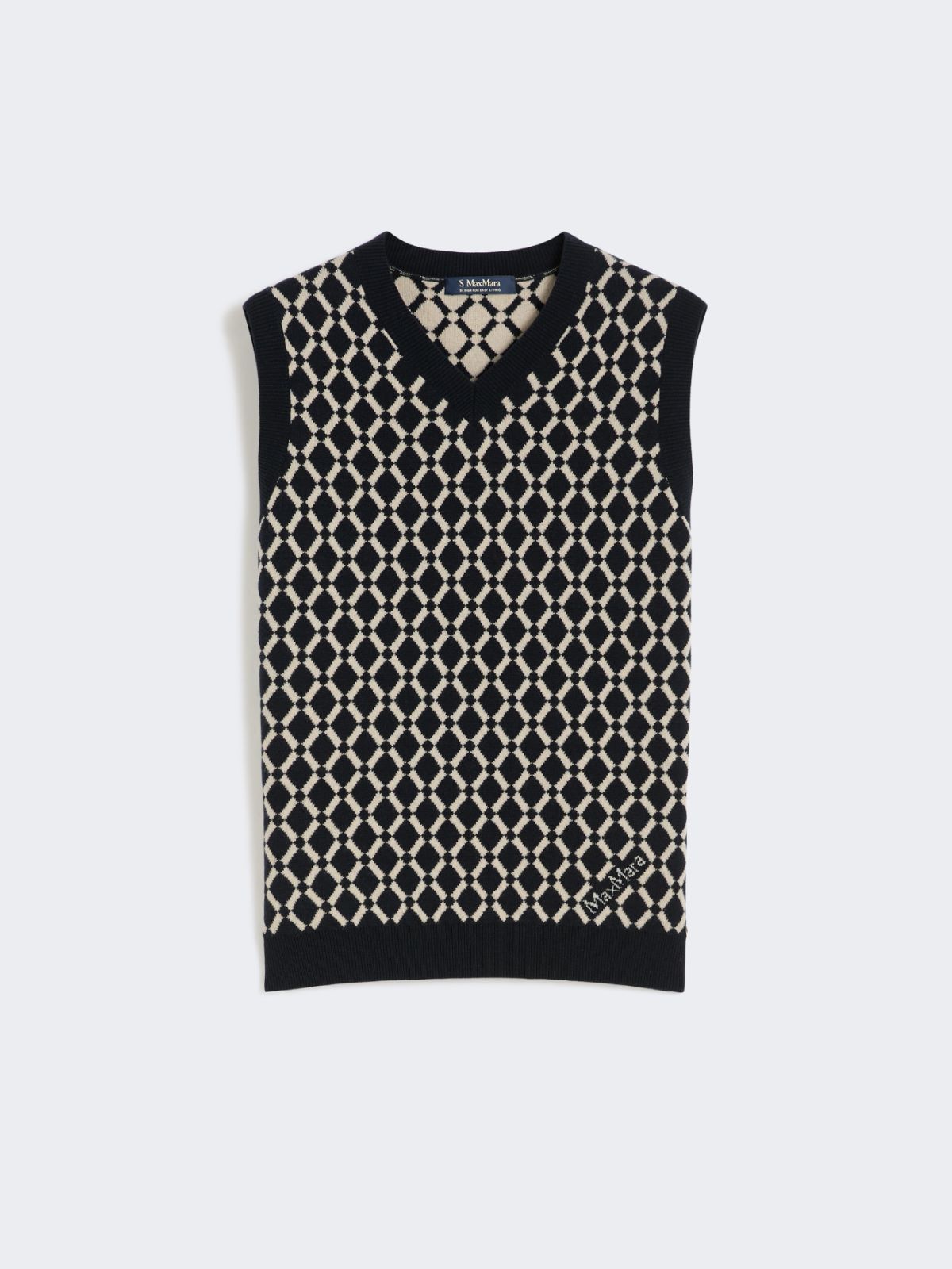 파보레 울 니트 조끼 - ULTRAMARINE - Max Mara - 5