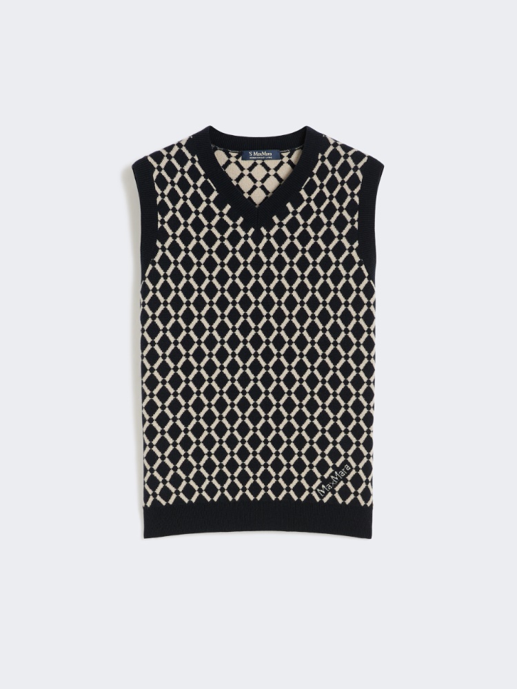 파보레 울 니트 조끼 - ULTRAMARINE - Max Mara