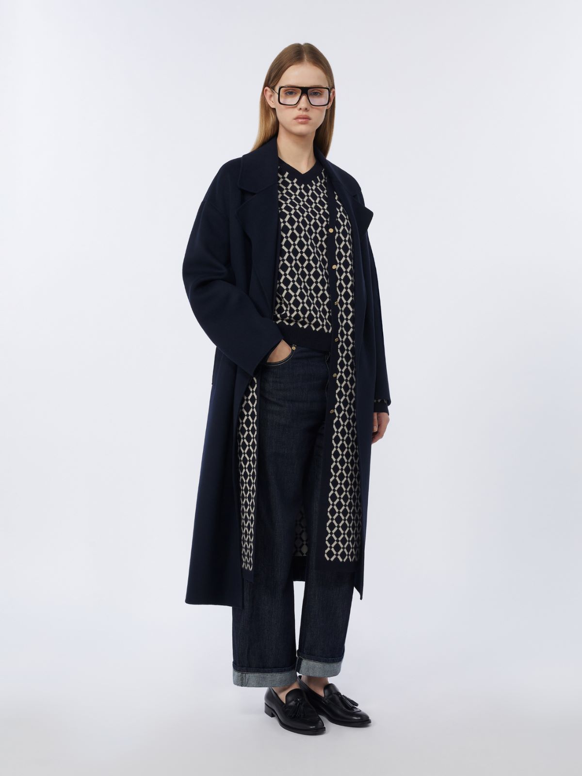 파보레 울 니트 조끼 - ULTRAMARINE - Max Mara - 5