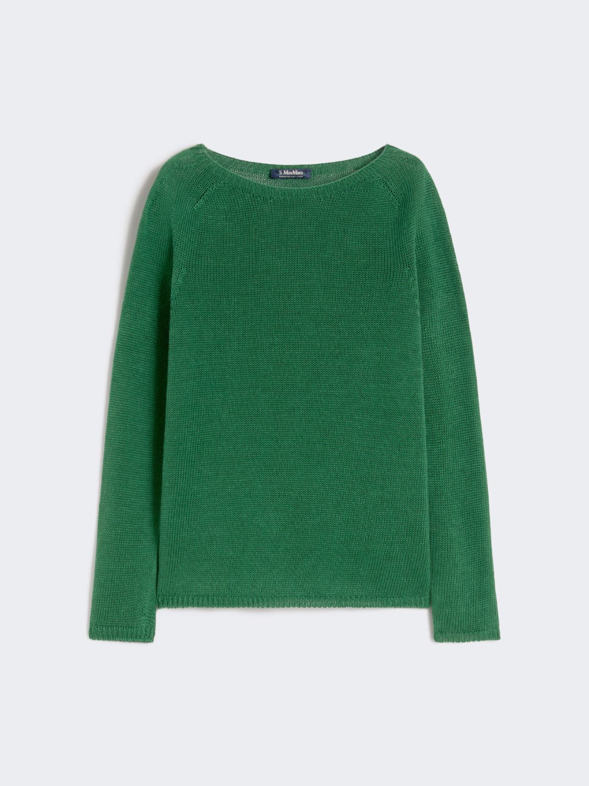Basic-Pullover aus Leinengewebe - GRUEN - Max Mara - 8