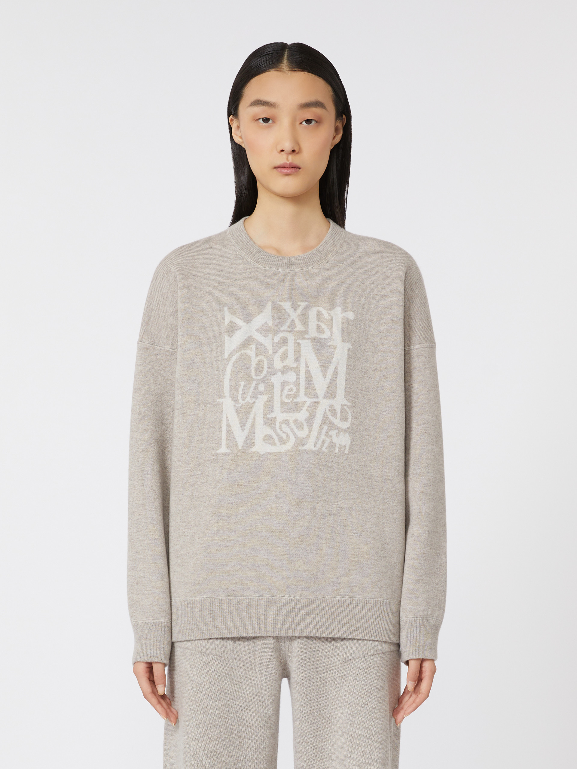 Wool and cashmere crew-neck sweater - BEIGE - Max Mara - 2