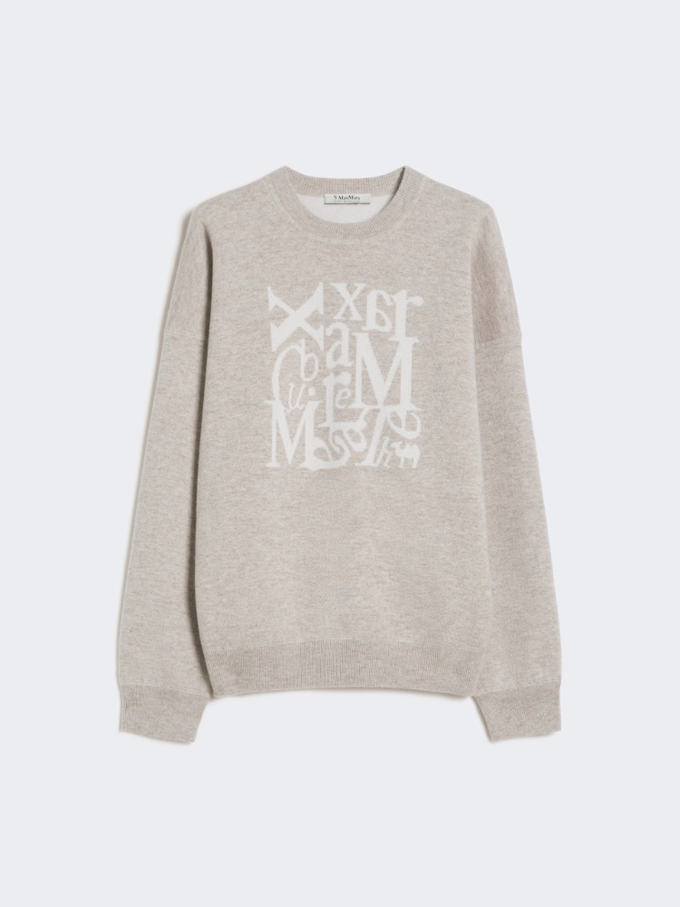 Wool and cashmere crew-neck sweater - BEIGE - Max Mara