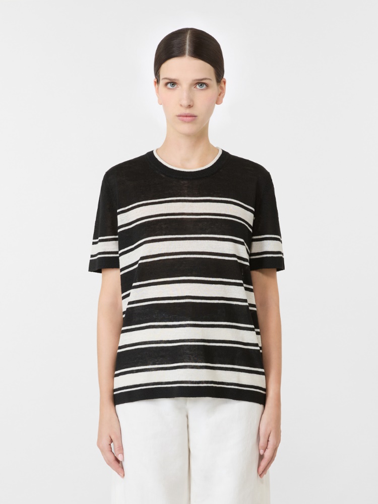 노르디카 린넨 스웨터 - BLACK - 2