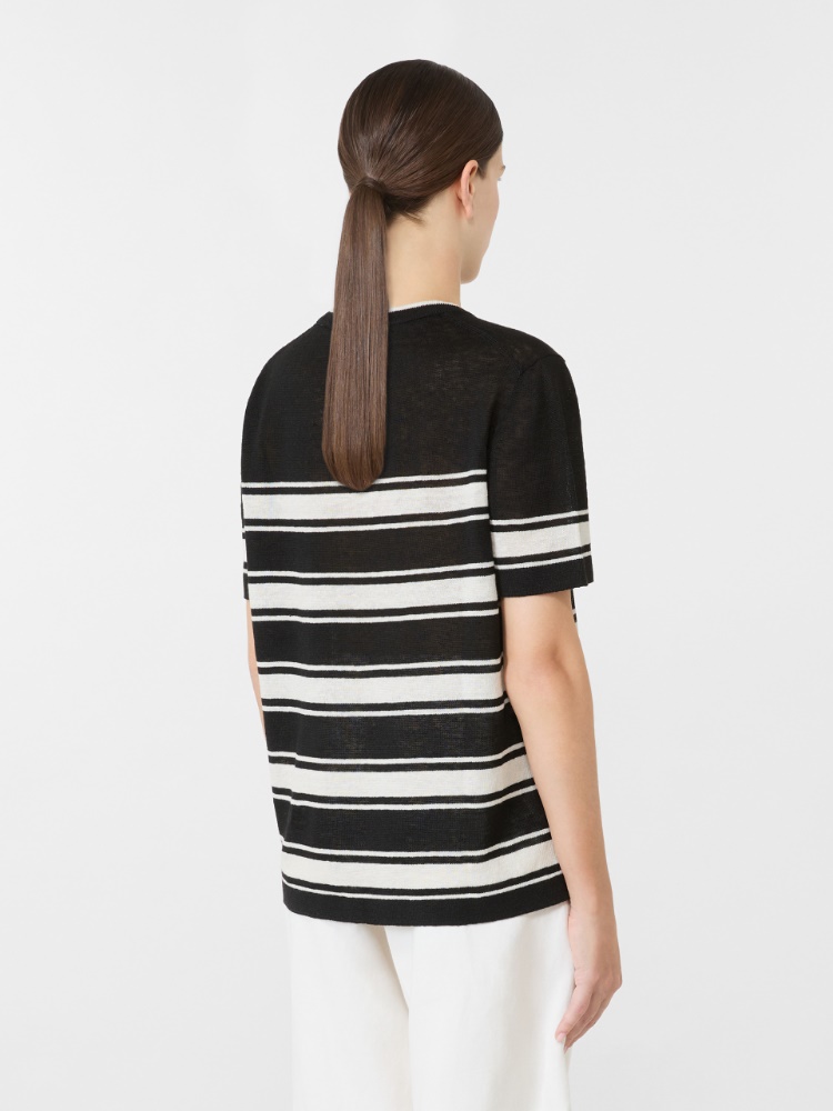 노르디카 린넨 스웨터 - BLACK - 3