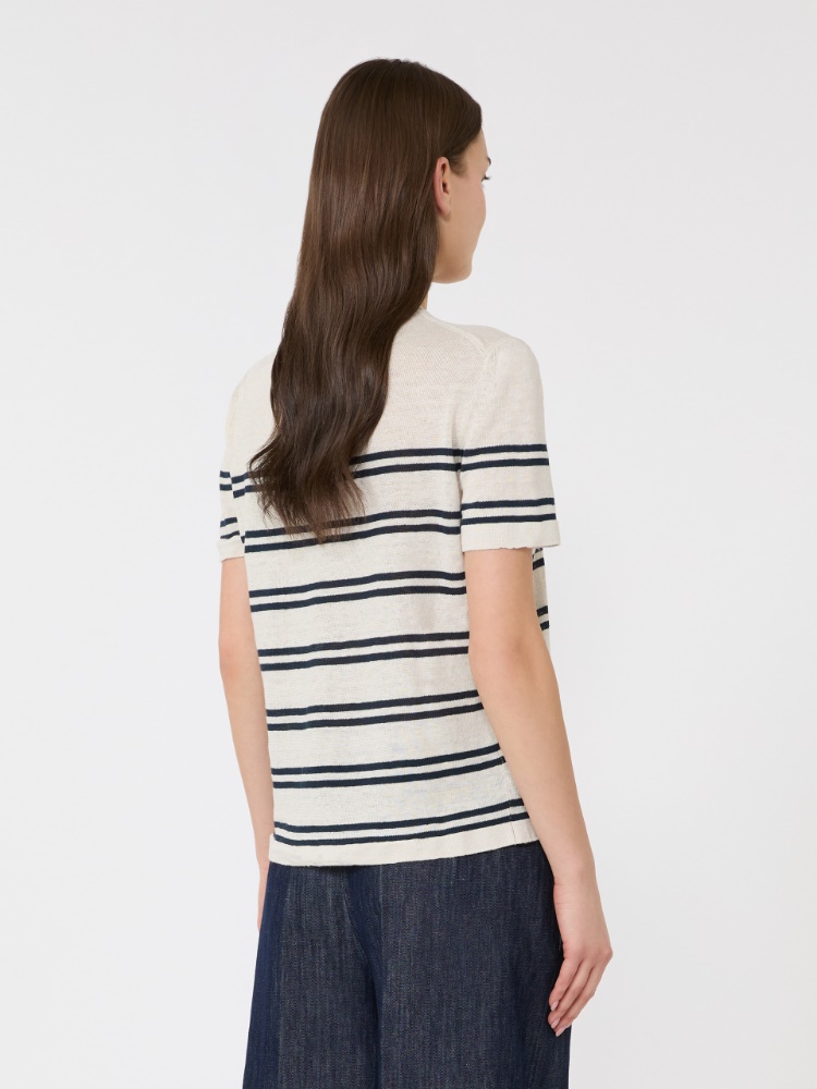 Pure linen yarn sweater - WHITE - 3