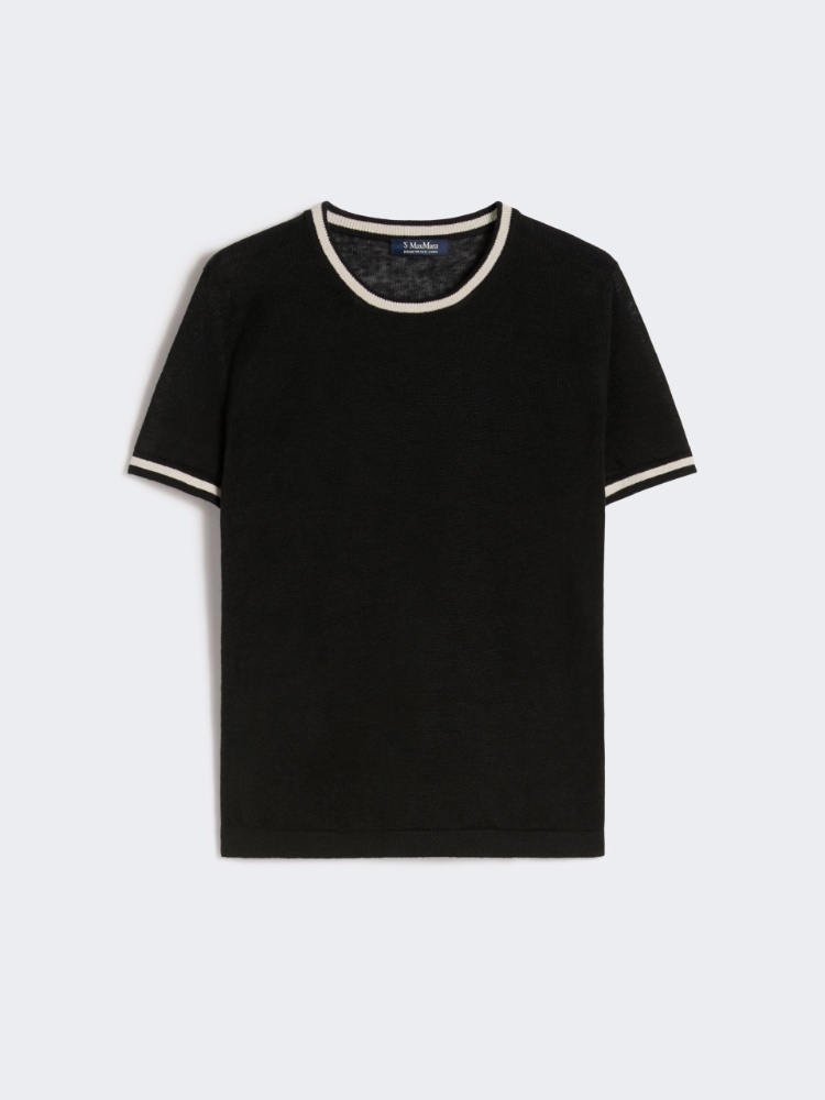 Maglia in filato di puro lino - NERO - Max Mara