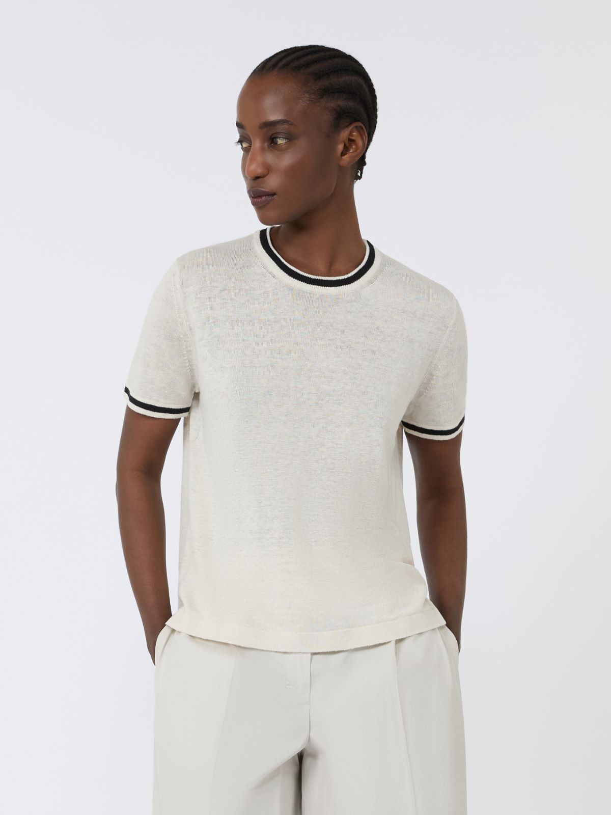 Jersey de hilado de lino puro - BLANCO - Max Mara - 2