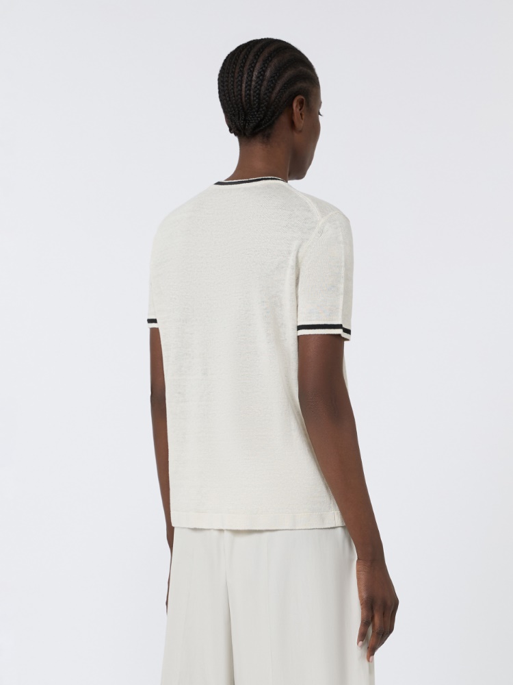 Jersey de hilado de lino puro - BLANCO - Max Mara - 3